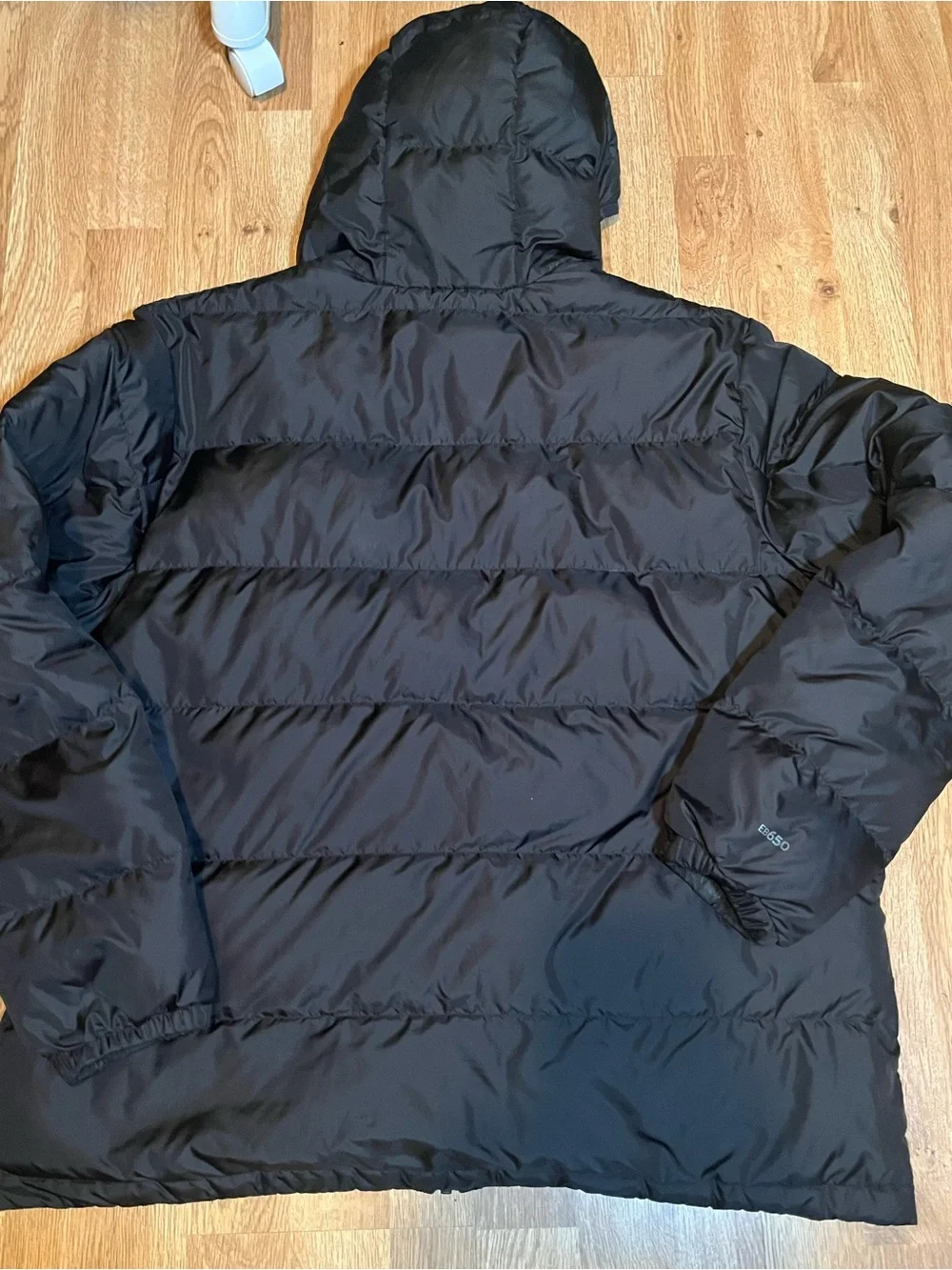 Eddie Bauer Black Quilted Jacket with Logo